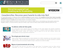 Tablet Screenshot of cosassencillas.com